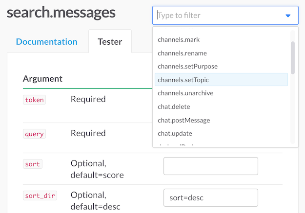 Slack /test path